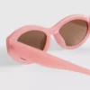 Oval frame sunglasses