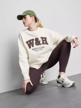 Oversized cotton rich active run club sweatshirt Oversized cotton rich active run club sweatshirt