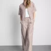 Oxford stripe drawstring pants Oxford stripe drawstring pants