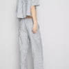 Oxford stripe drawstring pants Oxford stripe drawstring pants