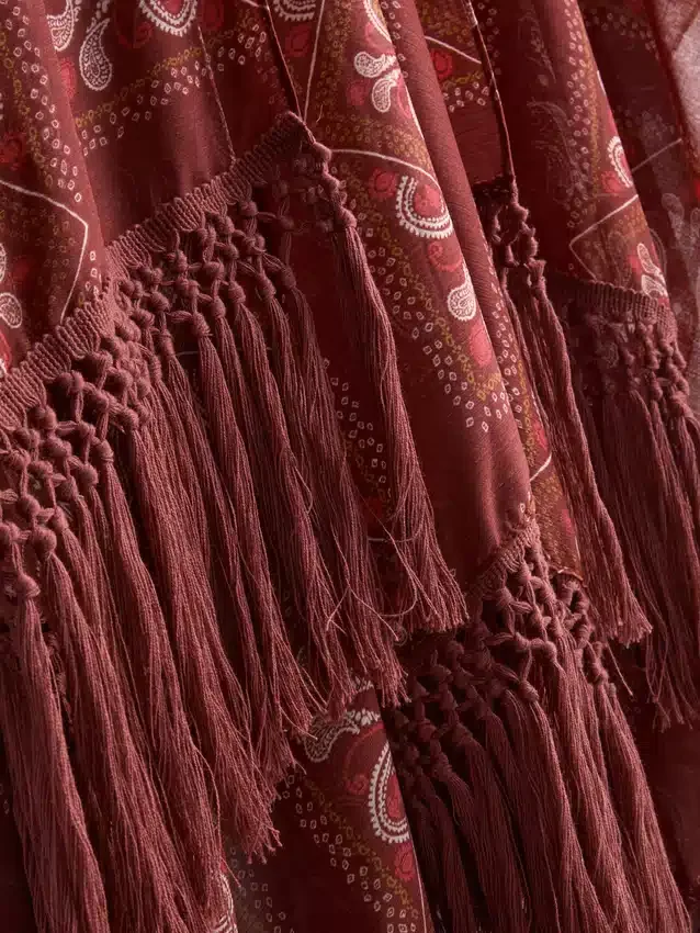 Paisley fringe cape Paisley fringe cape