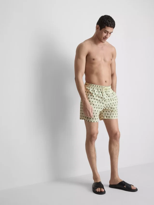 Palm tree textured swimming shorts Palm tree textured swimming shorts