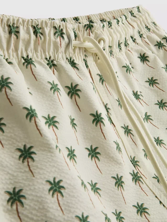 Palm tree textured swimming shorts Palm tree textured swimming shorts
