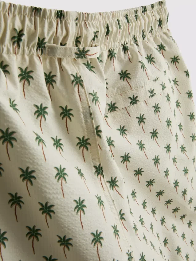 Palm tree textured swimming shorts Palm tree textured swimming shorts