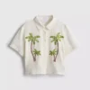 Paula echevarría beaded embroidered cotton beach shirt Paula echevarría beaded embroidered cotton beach shirt