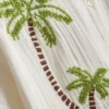 Paula echevarría beaded embroidered cotton beach shirt Paula echevarría beaded embroidered cotton beach shirt