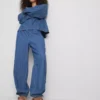 Paula echevarría cotton-rich denim harem pants Paula echevarría cotton-rich denim harem pants