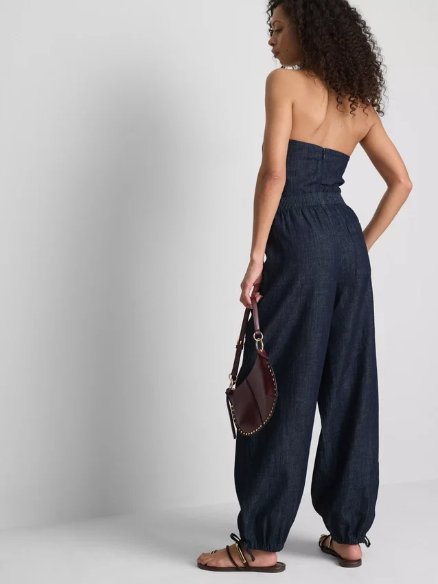 Paula echevarría cotton-rich denim harem pants Paula echevarría cotton-rich denim harem pants