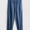 Paula echevarría cotton-rich denim harem pants Paula echevarría cotton-rich denim harem pants