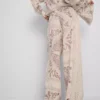 Paula echevarría crushed satin wide leg pants Paula echevarría crushed satin wide leg pants