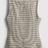 Paula echevarría knitted stripe button down top Paula echevarría knitted stripe button down top