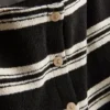Paula echevarría knitted stripe button down top Paula echevarría knitted stripe button down top