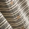 Paula echevarría knitted stripe button down top Paula echevarría knitted stripe button down top