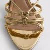 Paula echevarría knotted heel sandals