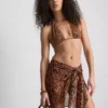 Paula echevarría leopard halter neck bikini top Paula echevarría leopard halter neck bikini top