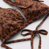 Paula echevarría leopard halter neck bikini top Paula echevarría leopard halter neck bikini top