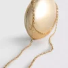 Paula echevarría metallic oval crossbody bag Paula echevarría metallic oval crossbody bag
