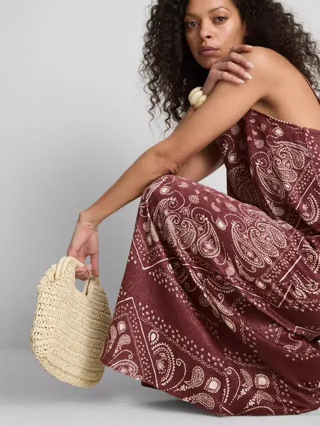Paula echevarría paisley column midi dress Paula echevarría paisley column midi dress
