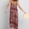 Paula echevarría paisley column midi dress Paula echevarría paisley column midi dress