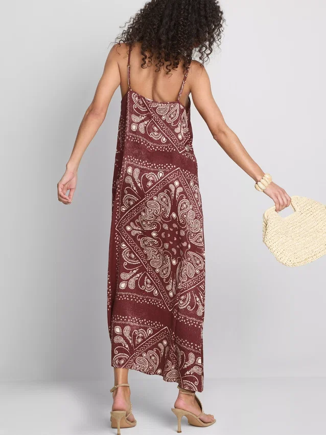 Paula echevarría paisley column midi dress Paula echevarría paisley column midi dress