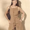 Paula echevarría peplum-hem vest Paula echevarría peplum-hem vest