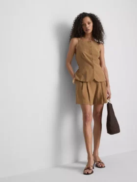 Paula echevarría peplum-hem vest Paula echevarría peplum-hem vest