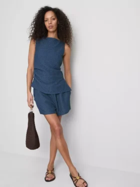 Paula echevarría ruched crinkle tank top Paula echevarría ruched crinkle tank top