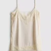 Paula echevarría satin lace-trim cami top Paula echevarría satin lace-trim cami top