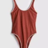 Paula echevarría stitch-detail swimsuit Paula echevarría stitch-detail swimsuit