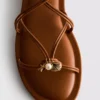 Paula echevarría strappy charm sandals