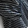 Paula echevarría striped seersucker puff-sleeve blouse Paula echevarría striped seersucker puff-sleeve blouse