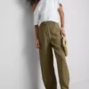 Paula echevarría textured barrel-leg pants Paula echevarría textured barrel-leg pants