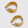 Paula echevarría textured oval hoops