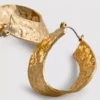 Paula echevarría textured oval hoops