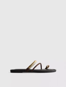 Paula echevarría toe post sandals