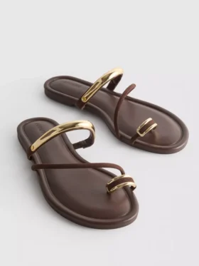 Paula echevarría toe post sandals