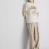 Peanuts snoopy cotton cafe t-shirt Peanuts snoopy cotton cafe t-shirt