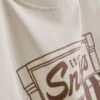 Peanuts snoopy cotton cafe t-shirt Peanuts snoopy cotton cafe t-shirt