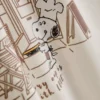 Peanuts snoopy cotton cafe t-shirt Peanuts snoopy cotton cafe t-shirt