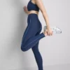 Pipe-detail smooth support active leggings Pipe-detail smooth support active leggings
