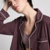 Piped jersey boyfriend pajamas Piped jersey boyfriend pajamas