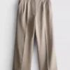 Pleated wide leg pants Pleated wide leg pants