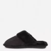 Plush mule slippers