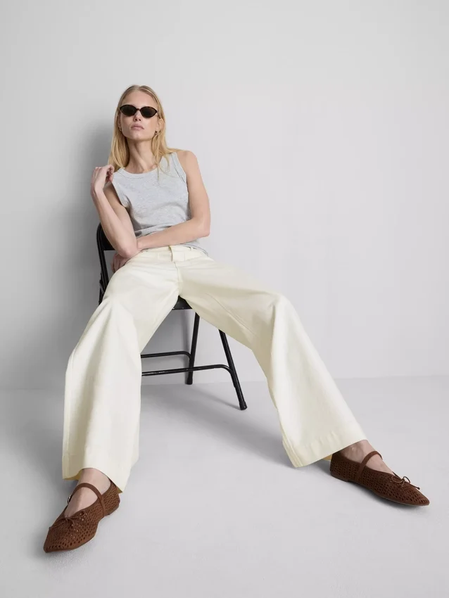 Pocket front wide leg jeans Pocket front wide leg jeans