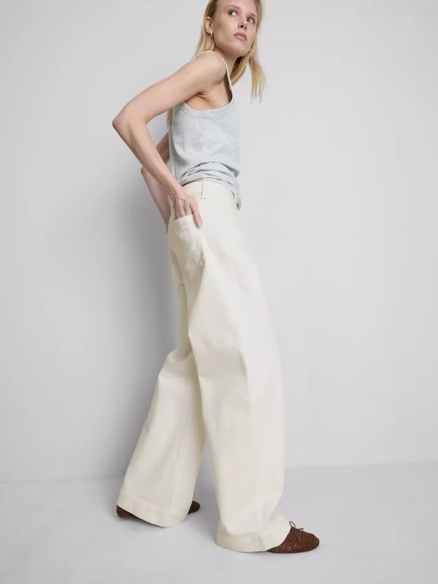 Pocket front wide leg jeans Pocket front wide leg jeans