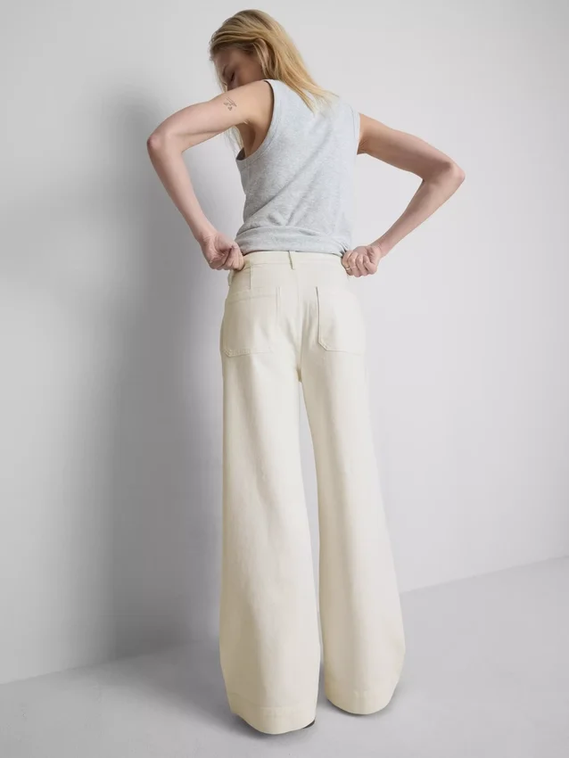 Pocket front wide leg jeans Pocket front wide leg jeans