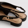 Pointed slingback mules