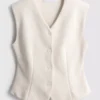 Polished sweatshirt vest Polished sweatshirt vest