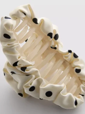 Polka dot claw clip