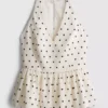 Polka dot halter neck peplum top Polka dot halter neck peplum top